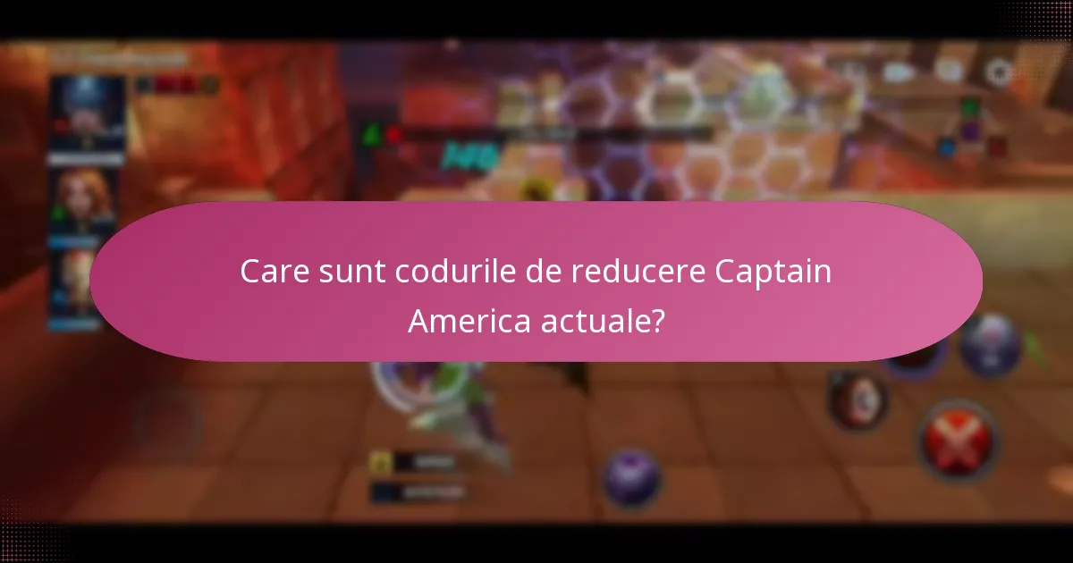 Ce evenimente speciale sunt legate de codurile de reducere Captain America?