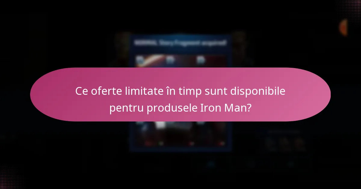 Ce îmbunătățiri ale personajelor sunt disponibile pentru Iron Man în jocuri?